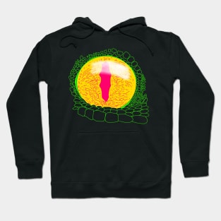 Tokay (Gekko gecko) eye yellow Hoodie